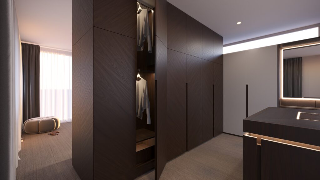 Exklusiv walk in closet